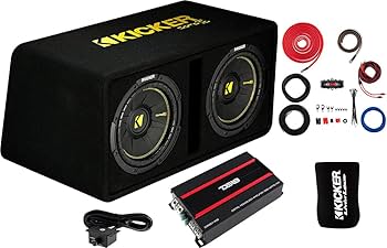 Amazon.co.jp: KICKERサブウーファーとアンプ3個入りパッケージ